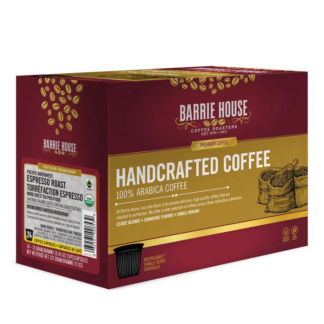 Barrie House Pacific Northwest Espresso FTO K-Cup Coffee - 24 Count