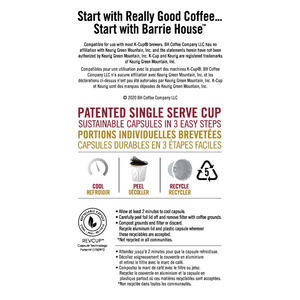 Barrie House Blend Extra Bold K-Cups Coffee patented