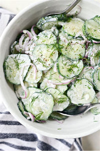 Bonnie Plants Dill creamy cucumber salad