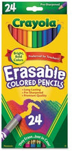 Load image into Gallery viewer, Crayola Erasable Colored Pencils - 24 count