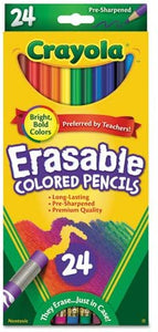Crayola Erasable Colored Pencils - 24 count