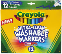 Load image into Gallery viewer, Crayola Washable Markers 12 Assorted Colors