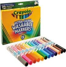 Load image into Gallery viewer, Crayola Washable Markers 12 Assorted Colors