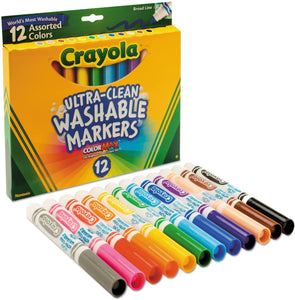 Crayola® Pastel Supertip Washable Markers, Fine Point, Assorted Pastel  Colors, Pack Of 20 Markers