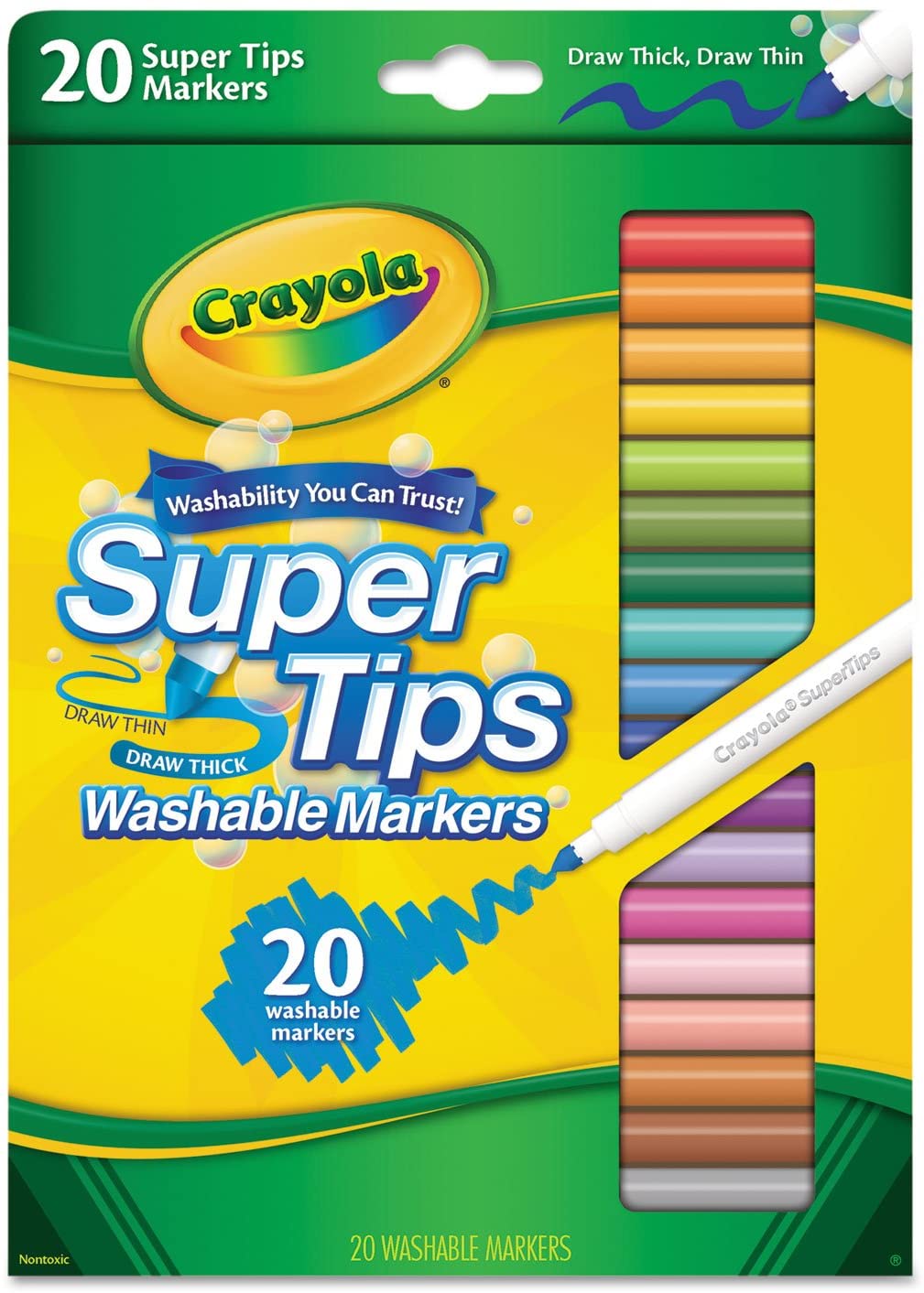Crayola - Crayola Supertips Washable Markers 20 Count  Winn-Dixie delivery  - available in as little as two hours
