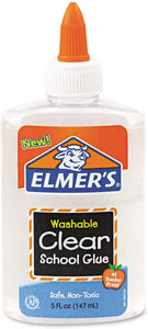 Elmers Washable School Glue 5oz Clear