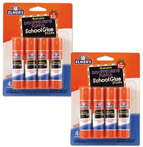 Elmer`s Washable School Glue Stick - 0.24 oz - 2, 4 or 30 Count