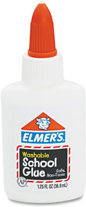 Elmers Washable School Glue 1.25oz