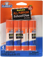Load image into Gallery viewer, Elmer`s Washable School Glue Stick - 0.24 oz - 2, 4 or 30 Count