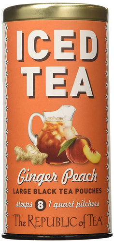 Republic of Tea Ginger Peach Iced Tea - 8 CT