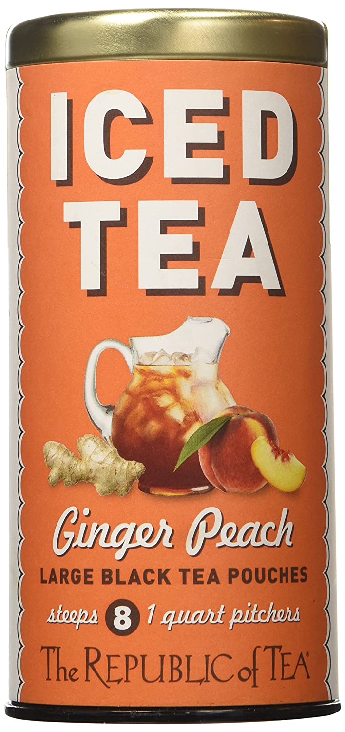 Ginger Peach Iced Tea - Large Black Tea Pouches