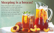 Load image into Gallery viewer, Republic of Tea Ginger Peach Iced Tea - steeping