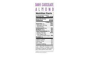 Jonesbar Dark Chocolate Almond bar nutrition