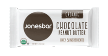 Load image into Gallery viewer, Jones Bar Organic Chocolate Peanut Butter Bar - 1.7 oz