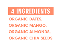 Load image into Gallery viewer, Jonesbar Organic Mango Bar ingredients