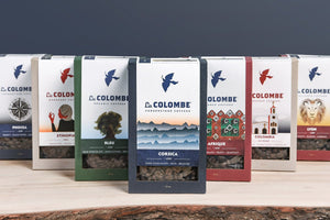 Line of La Colombe coffee 12 oz bags