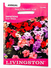 Load image into Gallery viewer, Livingston Impatien Baby Mixed Flower seeds
