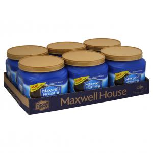 Maxwell House Original Roast Ground Coffee case of six 30.6 oz