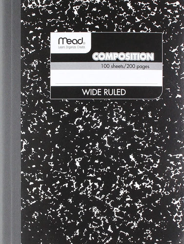 Mead Composition Notebook 100 page