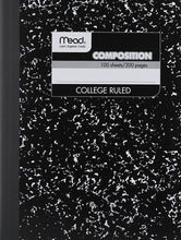 Load image into Gallery viewer, Mead Wireless Composition Book, 9.75 x 7.5 - Wide- or College-Ruled