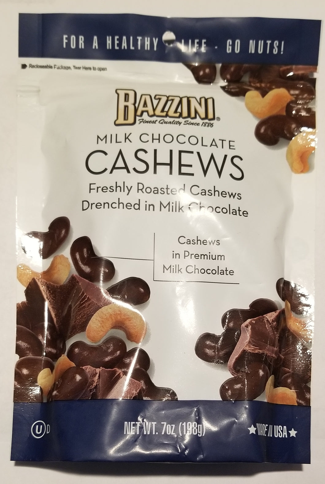 Bazzini Milk Chocolate Cashews - 7 oz