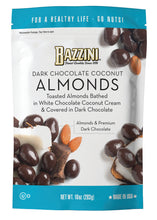 Load image into Gallery viewer, Bazzini Dark Chocolate Coconut Almonds 10 oz