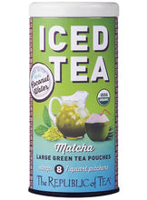 Load image into Gallery viewer, Republic of Tea Organic Matcha Coconut Water Iced Tea - 8 count