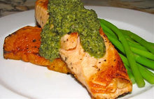 Load image into Gallery viewer, Livingston Herb Seeds - Parsley Pesto over Fish