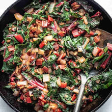 Load image into Gallery viewer, Bonnie Plants Swiss Chard sauteed