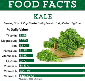 Bonnie Plants Curly Kale nutritional facts