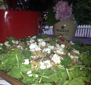 Bonnie Plants Arugula salad with goat cheese and radishes