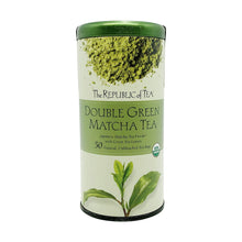 Load image into Gallery viewer, Republic of Tea Organic 100% Double Green® Matcha Tea - 50 count