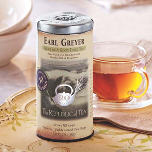 Republic of Tea Earl Greyer Black Tea prepared cup