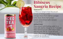 Load image into Gallery viewer, Republic of Tea Hibiscus Sangria Iced Herbal Tea - recipe