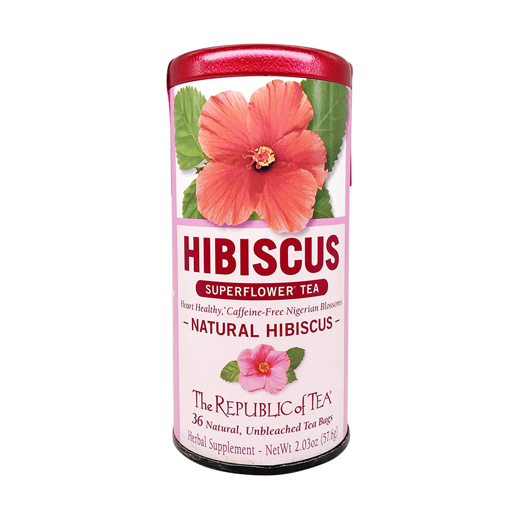 Republic of Tea Natural Hibiscus Herbal Tea - 36 count