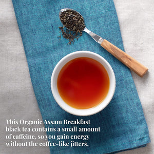 Republic of Tea Organic Assam Breakfast Full Leaf Loose Black Tea low caffeine