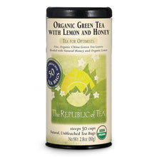 Load image into Gallery viewer, Republic of Tea Organic Green Tea with Lemon and Honey - 50 count