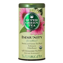 Load image into Gallery viewer, Republic of Tea Organic Immunity SuperGreen Tea Bags - 36 count