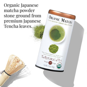 Republic of Tea Organic Matcha Full-Leaf Loose Tea Japanese Tencha