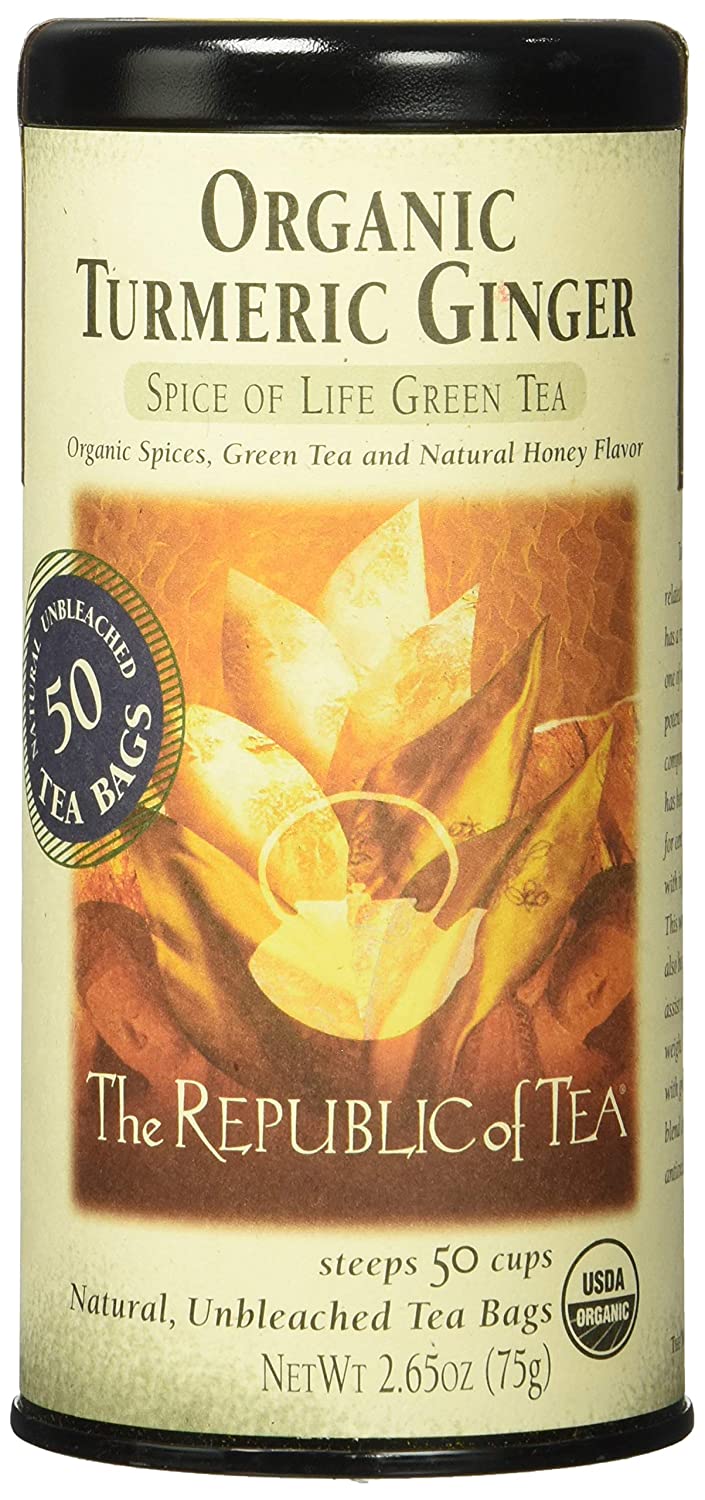 Republic of Tea Organic Turmeric Ginger Green Tea - 50 count
