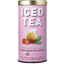 Load image into Gallery viewer, REPUBLIC OF TEA Strawberry Basil Iced Tea - 8 CT