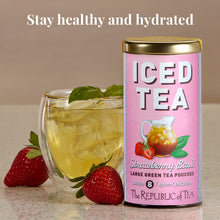 Load image into Gallery viewer, REPUBLIC OF TEA Strawberry Basil Iced Tea - healthy