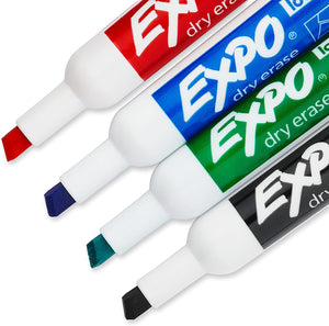 Expo Dry Erase Markers, Chisel Tip, Assorted