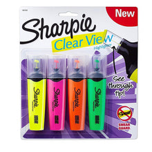 Load image into Gallery viewer, Sharpie Clearview Highlighters, Assorted - 4 Count