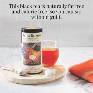 Republic of Tea British Breakfast Tea fat and calorie free