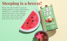 Load image into Gallery viewer, Republic of Tea Watermelon Mint Black Iced Tea - easy steeping
