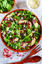 Load image into Gallery viewer, Bonnie Plants Spinach pomegranate apple salad