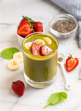 Load image into Gallery viewer, Bonnie Plants Spinach smoothie with strawberry banana