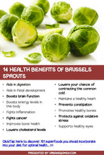 Load image into Gallery viewer, Bonnie Plants Brussels Sprouts health benefits
