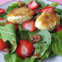 Load image into Gallery viewer, Bonnie Plants Arugula salad with strawberries and grilled goat cheese